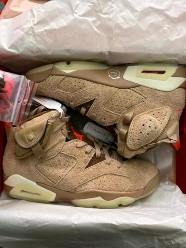 Jordan 6 Retro Travis Scott British Khaki photo review