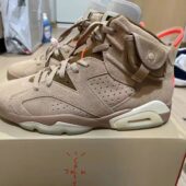 Jordan 6 Retro Travis Scott British Khaki photo review