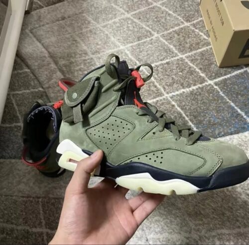 Travis Scott x Air Jordan 6 Retro ‘Olive’ photo review