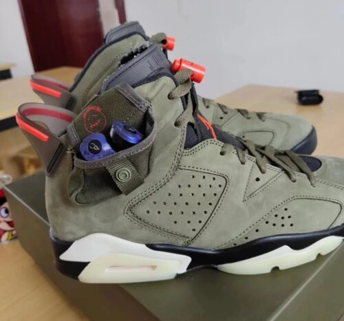 Travis Scott x Air Jordan 6 Retro ‘Olive’ photo review