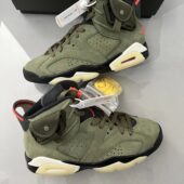 Travis Scott x Air Jordan 6 Retro ‘Olive’ photo review