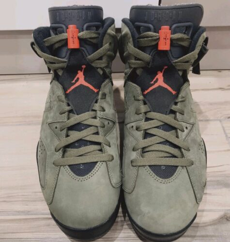 Travis Scott x Air Jordan 6 Retro ‘Olive’ photo review