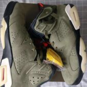 Travis Scott x Air Jordan 6 Retro ‘Olive’ photo review