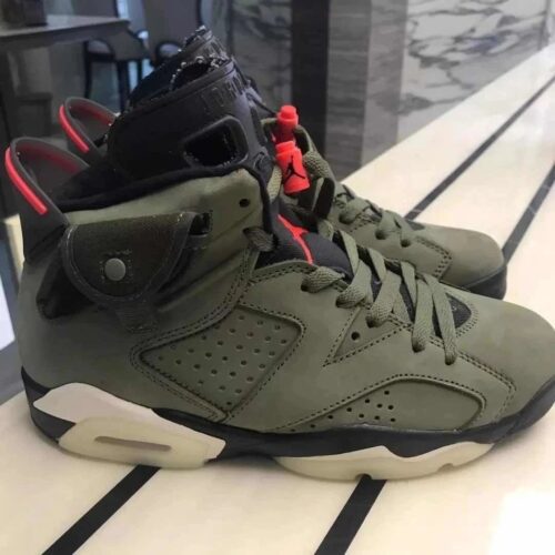 Travis Scott x Air Jordan 6 Retro ‘Olive’ photo review